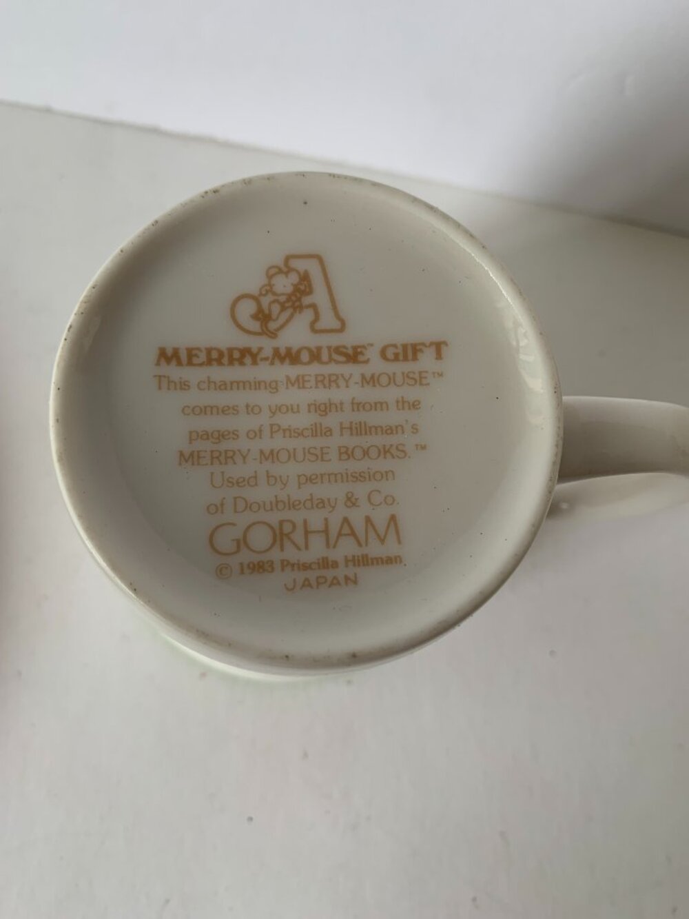 GORHAM MERRY MOUSE GIFT 1983 PRISCILLA HILLMAN PLATE BOWL CUP FOR KIDS - Picture 14 of 16